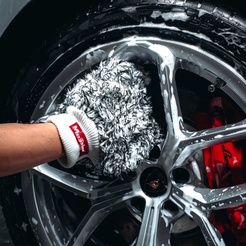 Γάντι πλυσίματος μαυρο-λευκός 1130004W MAXSHINE