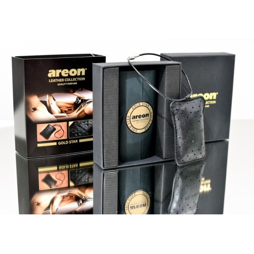 ΑΡΩΜΑΤΙΚΑ ΠΟΥΓΚΙ ΑΥΤΟΚΙΝΗΤΟΥ AREON LEATHER COLLECTION GOLD STAR