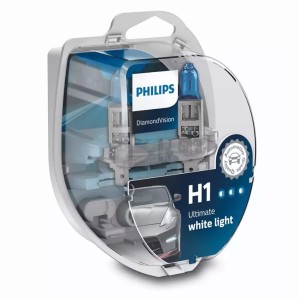 Λάμπες Philips H1 12V 55W White Vision Ultra έως 4000K και 60% Περισσ. Φως Λάμπες Philips H1 12V 55W White Vision Ultra έως 4000K και 60% Περισσ. Φως
