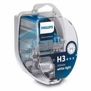 Λάμπες Philips H3 Diamond Vision 12V 55W 5000K Λάμπες Philips H3 Diamond Vision 12V 55W 5000K