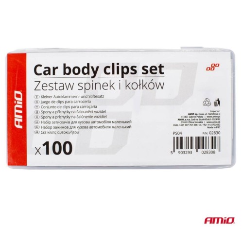 ΚΛΙΠΣ ΑΥΤΟΚΙΝΗΤΟΥ ΣΕΤ 100ΤΕΜ