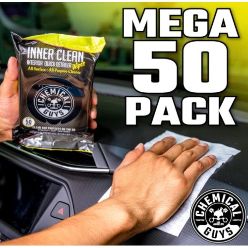 Chemical Guys InnerClean Μαντηλακια Καθαρισμου για το Εσωτερικο του Αυτοκινητου (50ΤΜΧ) Chemical Guys InnerClean Μαντηλακια Καθαρισμου για το Εσωτερικο του Αυτοκινητου (50ΤΜΧ)