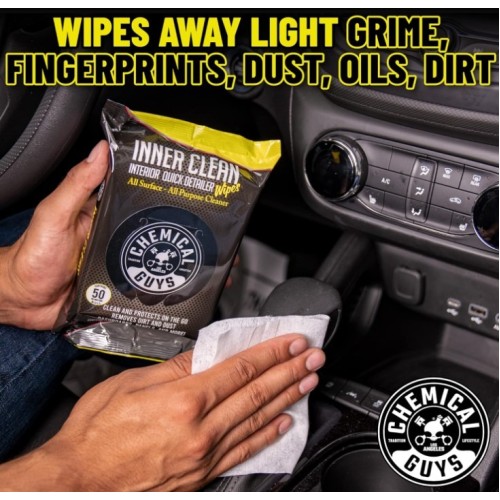 Chemical Guys InnerClean Μαντηλακια Καθαρισμου για το Εσωτερικο του Αυτοκινητου (50ΤΜΧ) Chemical Guys InnerClean Μαντηλακια Καθαρισμου για το Εσωτερικο του Αυτοκινητου (50ΤΜΧ)