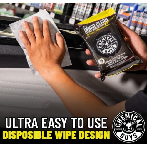 Chemical Guys InnerClean Μαντηλακια Καθαρισμου για το Εσωτερικο του Αυτοκινητου (50ΤΜΧ) Chemical Guys InnerClean Μαντηλακια Καθαρισμου για το Εσωτερικο του Αυτοκινητου (50ΤΜΧ)