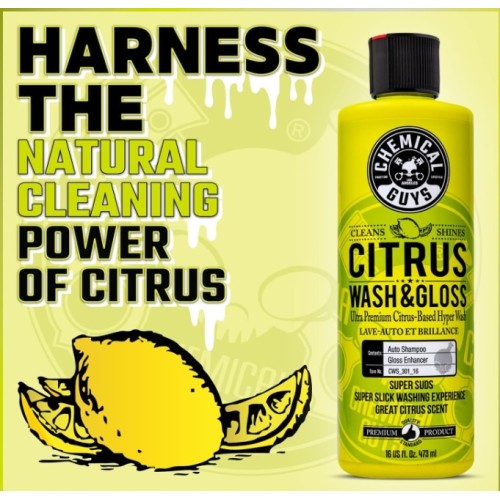 Citrus Wash & Gloss Σαμπουαν Γυαλαδας 473ml Chemical Guys Citrus Wash & Gloss Σαμπουαν Γυαλαδας 473ml Chemical Guys
