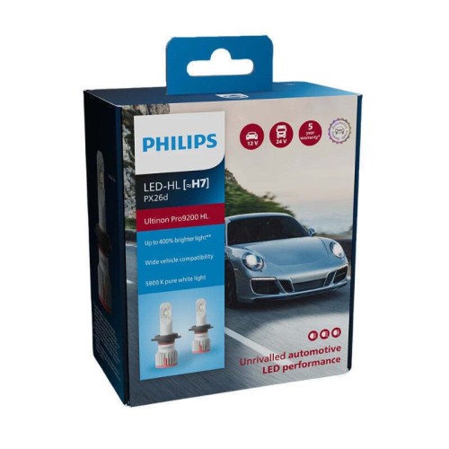 Philips Λάμπες Αυτοκινήτου Ultinon Pro9200 Hl H7 Canbus LED 5800K Ψυχρό Λευκό 12-24V 21W 2τμχ Philips Λάμπες Αυτοκινήτου Ultinon Pro9200 Hl H7 Canbus LED 5800K Ψυχρό Λευκό 12-24V 21W 2τμχ
